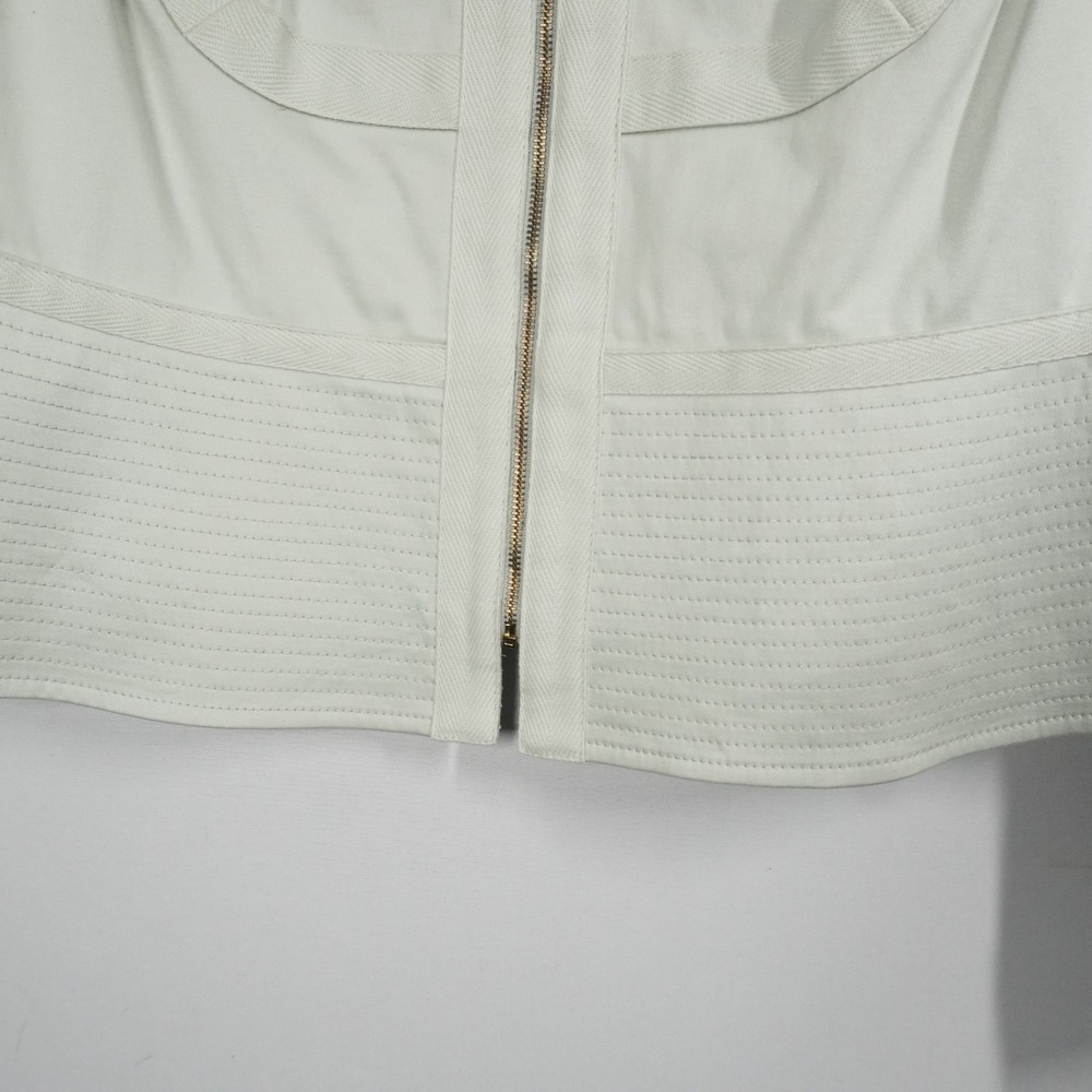 Eccoci Mint Green 2 Piece Skirt Suit Zip Front Jacket Pencil Skirt 16 Office - Picture 7 of 16